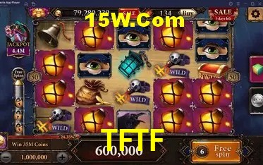 Tela de boas-vindas e lobby de jogos do aplicativo TFTF
